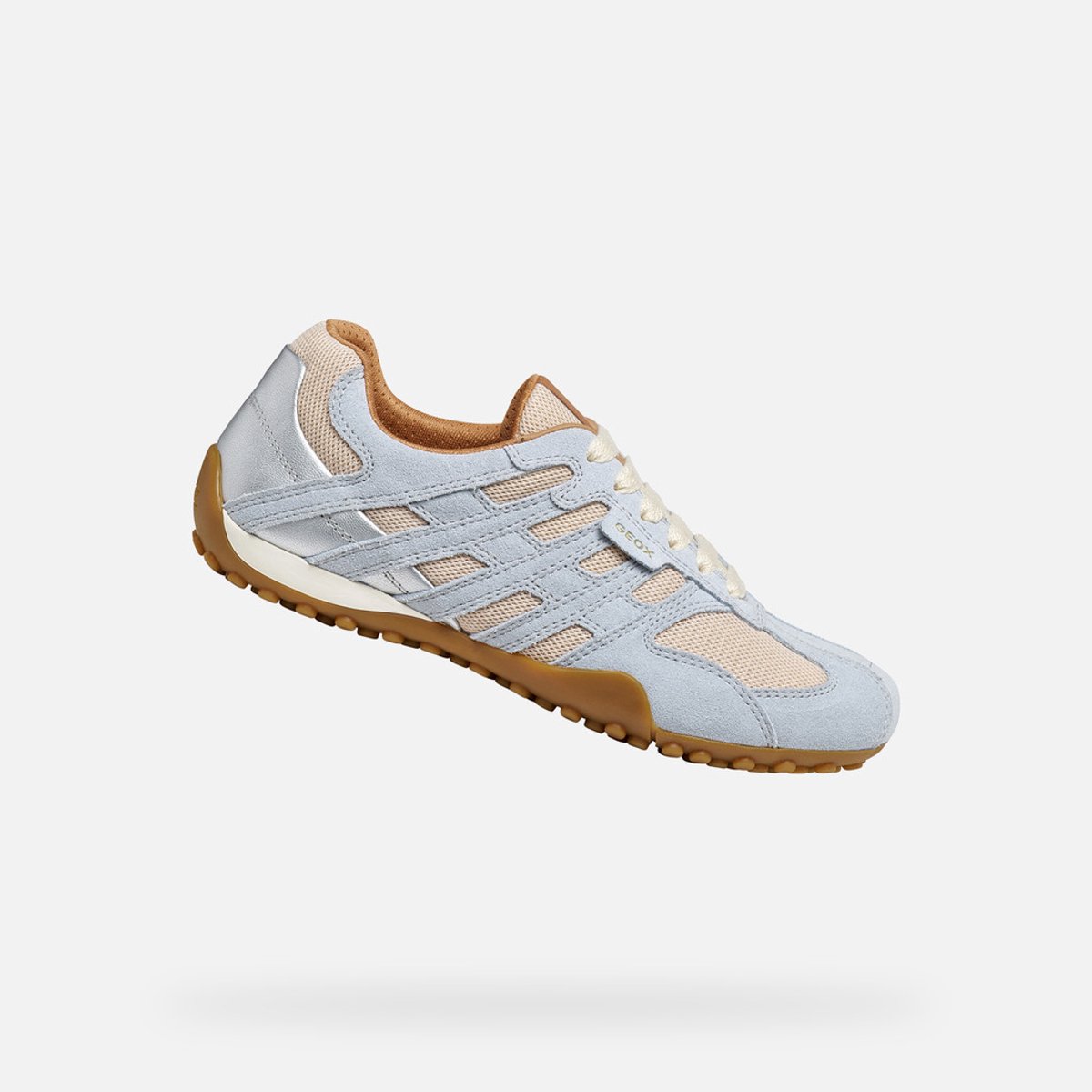 Geox D Snake Original Melkwit/Lichtblauw