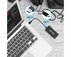Externe SSD harde schijf 1 TB - Snelle Portable SSD tot 550 MB/s, USB 3.1 Gen2 voor Gaming en Meer