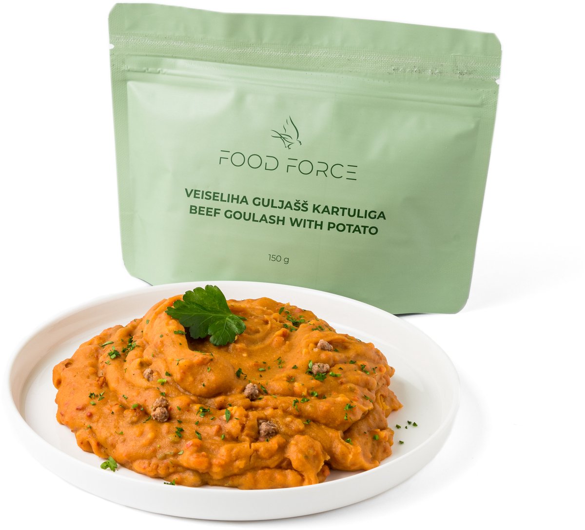 Rundergoulash met aardappel (Alleen warm water toevoegen) Lang houdbare voeding- voor Hiking, Kamperen, Survival of als Noodvoedselpakket!