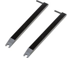 2x Scharnierpenlichter staal 