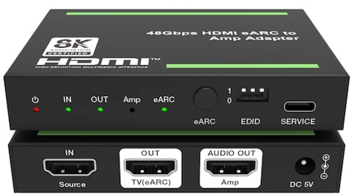 DVDO 8K HDMI 2.1 Audio Extractor met eARC voor AV receivers