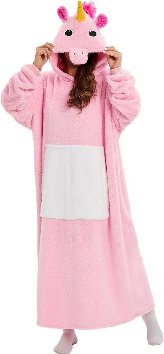 Oversized Hoodie met Capuchon en Dierenmotief - Warm en Comfortabel voor Volwassenen