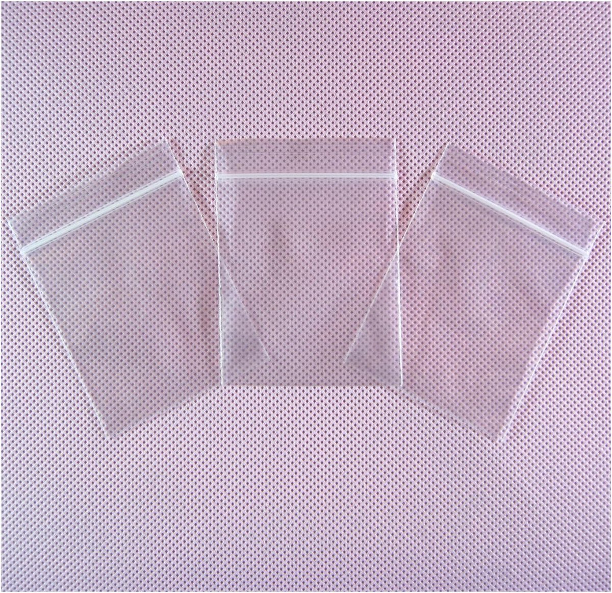 Kunststof Verpakkings Zakken 100 Stuks 4 x 6.5cm Transparant met Ritssluiting