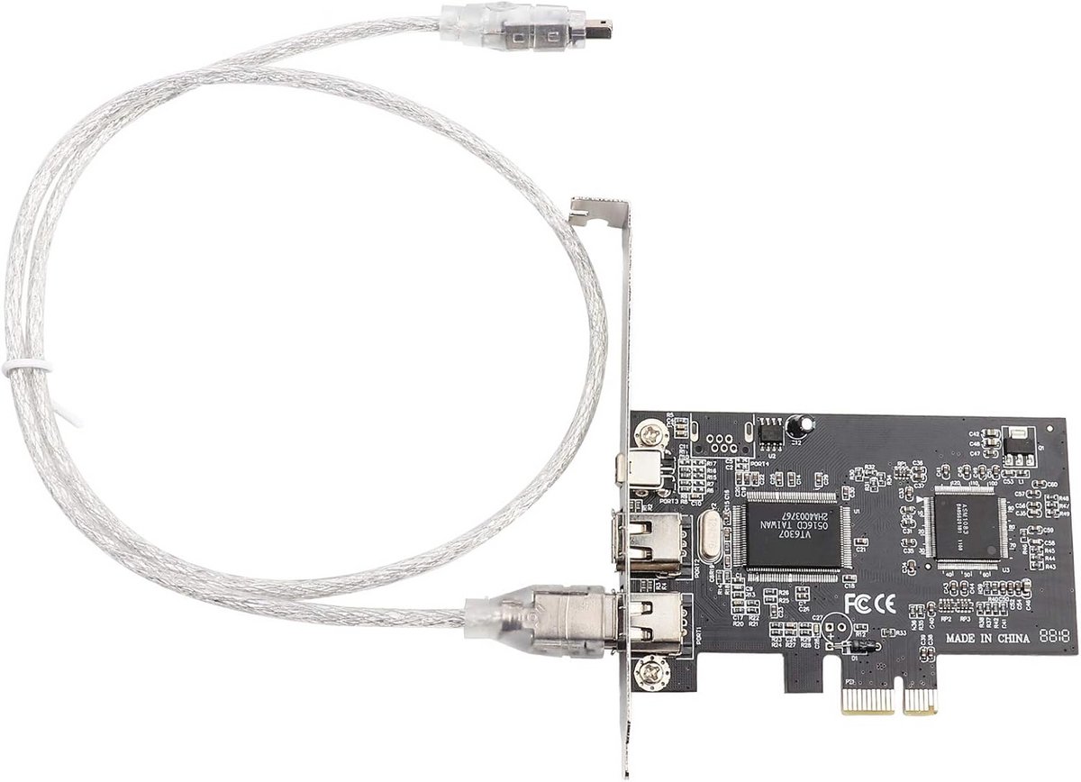 PCI-E PCI Express FireWire 1394a Controller Kaart voor HD Beeldopname en Videocamera's