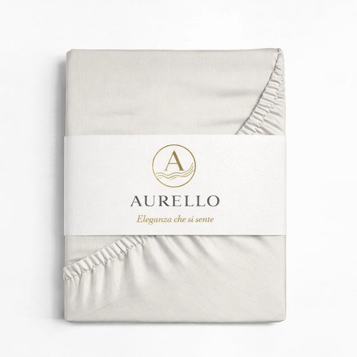 Aurello hoeslaken katoen 90x200 cm Creme - 100% Katoen - Eenpersoons