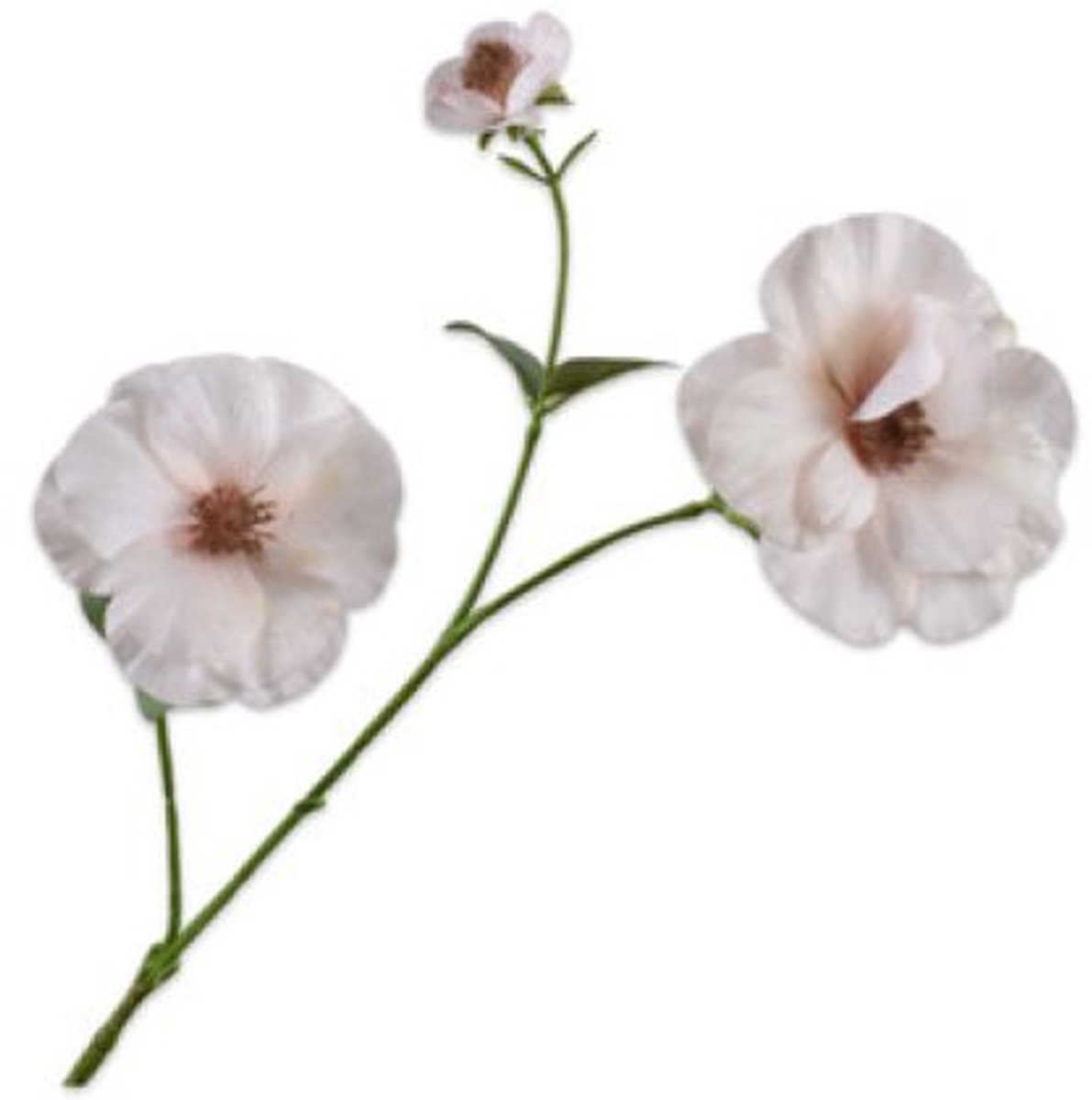 Silk-ka Kunstbloem - creme - H72 cm - 2 stuks
