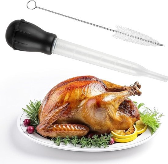 Kalkoen Baster Voor Het Koken Van Roestvrijstalen Kalkoen