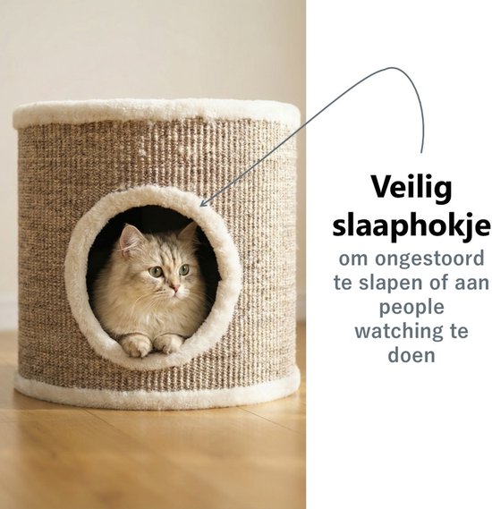 PawHut Krabton met 3 grotten D30-535V00 - Huisdieren webshop