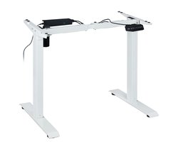 Elektrisch Tafelonderstel – Verstelbaar Bureau Onderstel – Zit-sta Bureauframe – Ergonomisch Bureau Onderstel – Wit – Hoogte 71-121 cm – Geheugenfunctie & Postuurherinnering