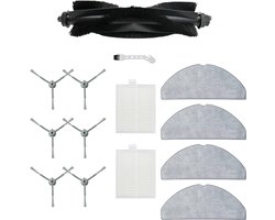 14 stuks robotstofzuiger accessoires - Geschikt voor Eufy G50 Hybrid (SES) - L60 Hybrid (SES) - L60 - L60 SES - L50 - L50 SES - Onderdelen - voor robotstofzuiger - met reinigingsborstel - Vervangingsonderdelen