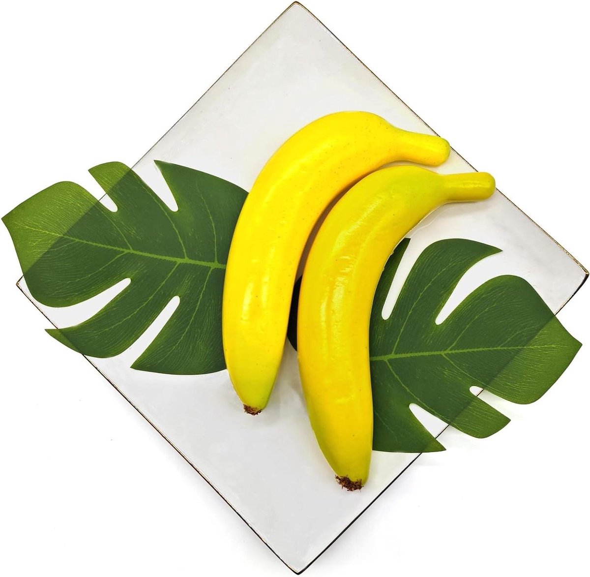 Ronte - Kunstmatige Banaan Set van 2 Stuks voor Thuisdecoratie, Keuken en Feestfotografie