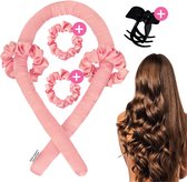 Heatless curls - Haarrollers - Krulspelden - Rollers haar - Incl. 2 scrunchies en 1 haarklip - Satijn - Soft & Silky