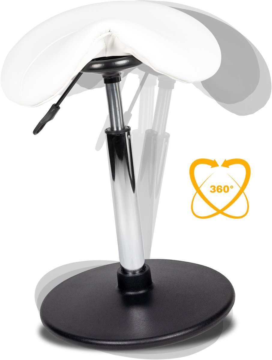 Ergonomische Balanskruk Wit Standaard (50-68cm)
