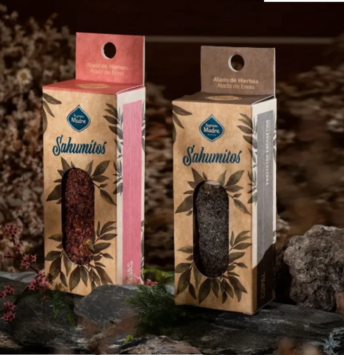 Sagrada Madre Sahumitos Smudge Duo - Smudge stick Roos en Smudge stick Copal