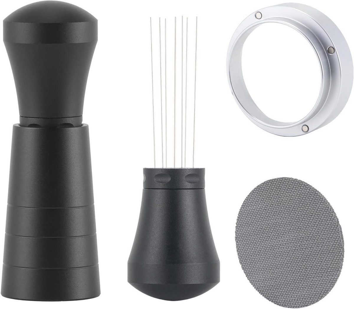 58 mm espresso accessoireset - WDT tool, doseerring en puck screen voor perfecte koffie