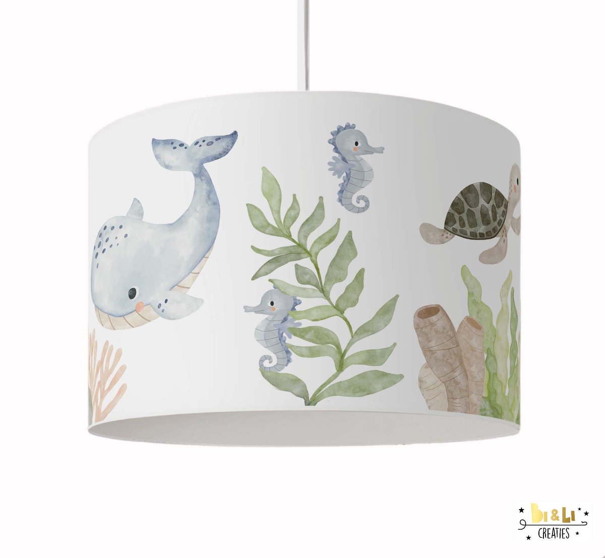 Hanglamp under the sea wit-hanglamp-zeedieren-sfeerverlichting-pendel-lampen-kinderkamerdecoratie-woonaccessoires