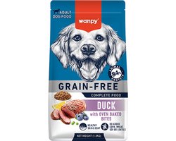 Wanpy - Hondenvoer - Droogvoer - Eend - Huid & Vacht - 12 kg - Graanvrij