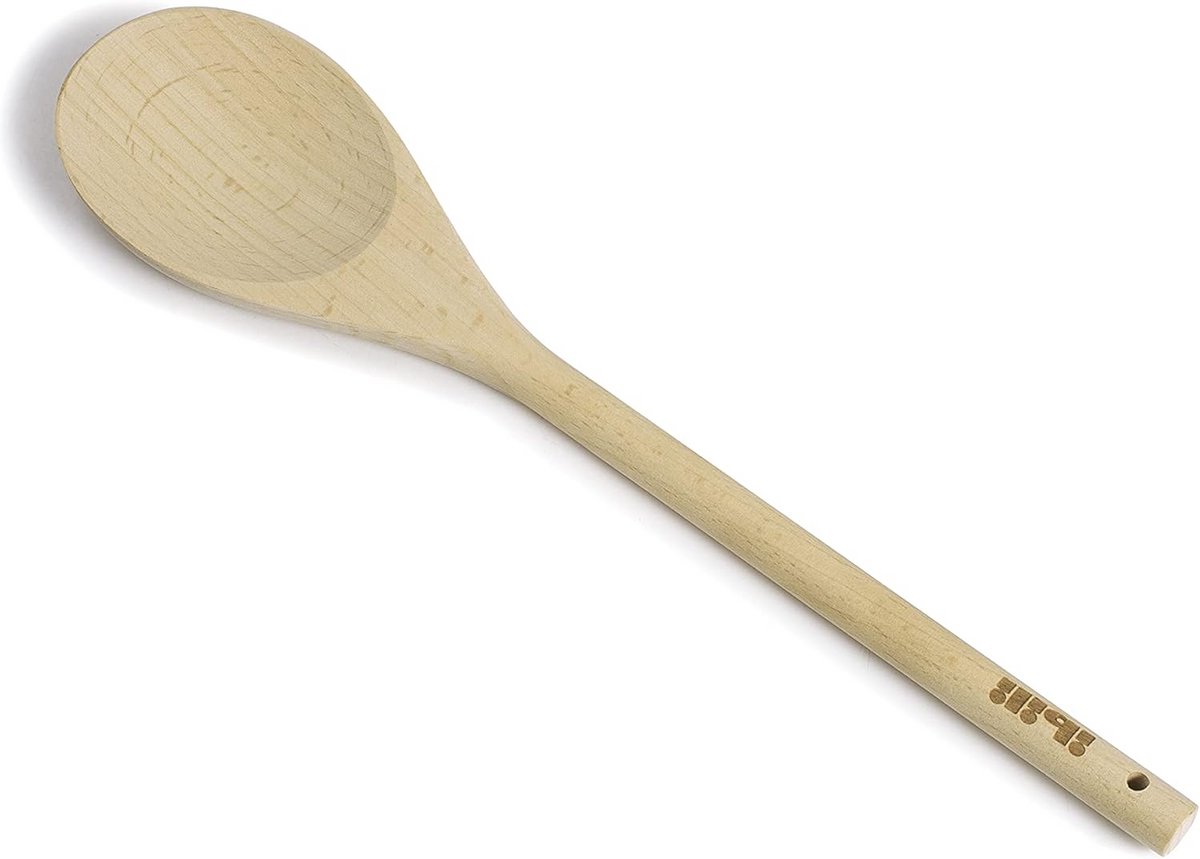 Houten lepel met ronde handgreep - 40 cm