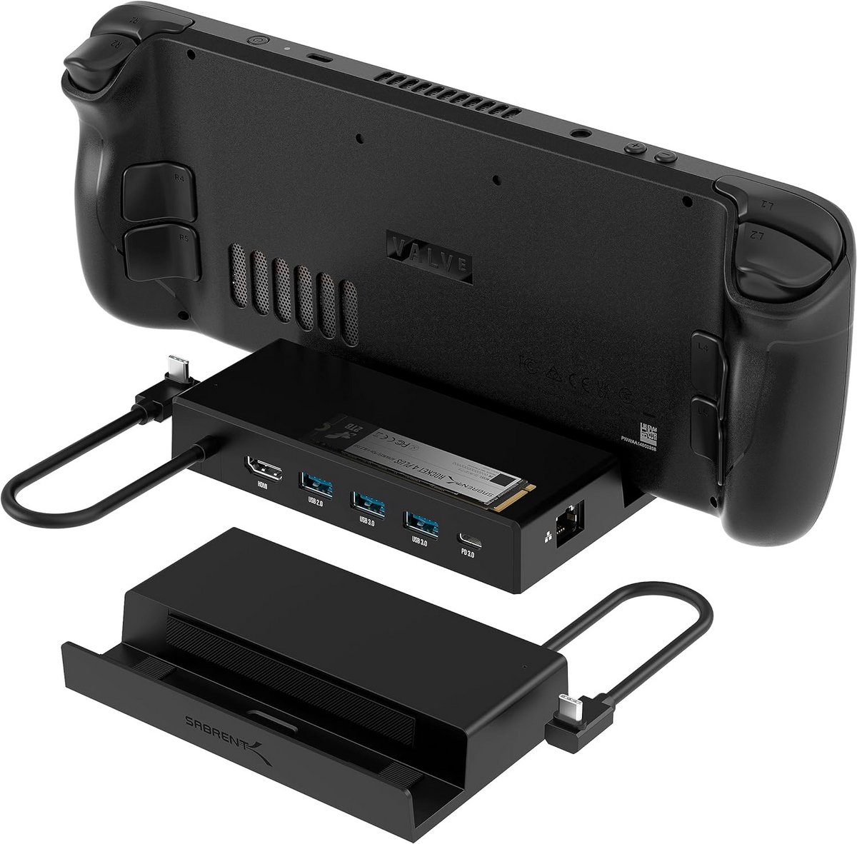 7-in-1 Dockingstation met M.2 SSD voor 4K@60Hz en 90W Laden