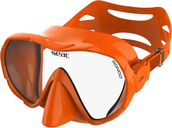 SEAC Rondò – Masque De Plongée Frameless En Silicone, Verre Unique Trempé, Volume Réduit, Ultra-léger