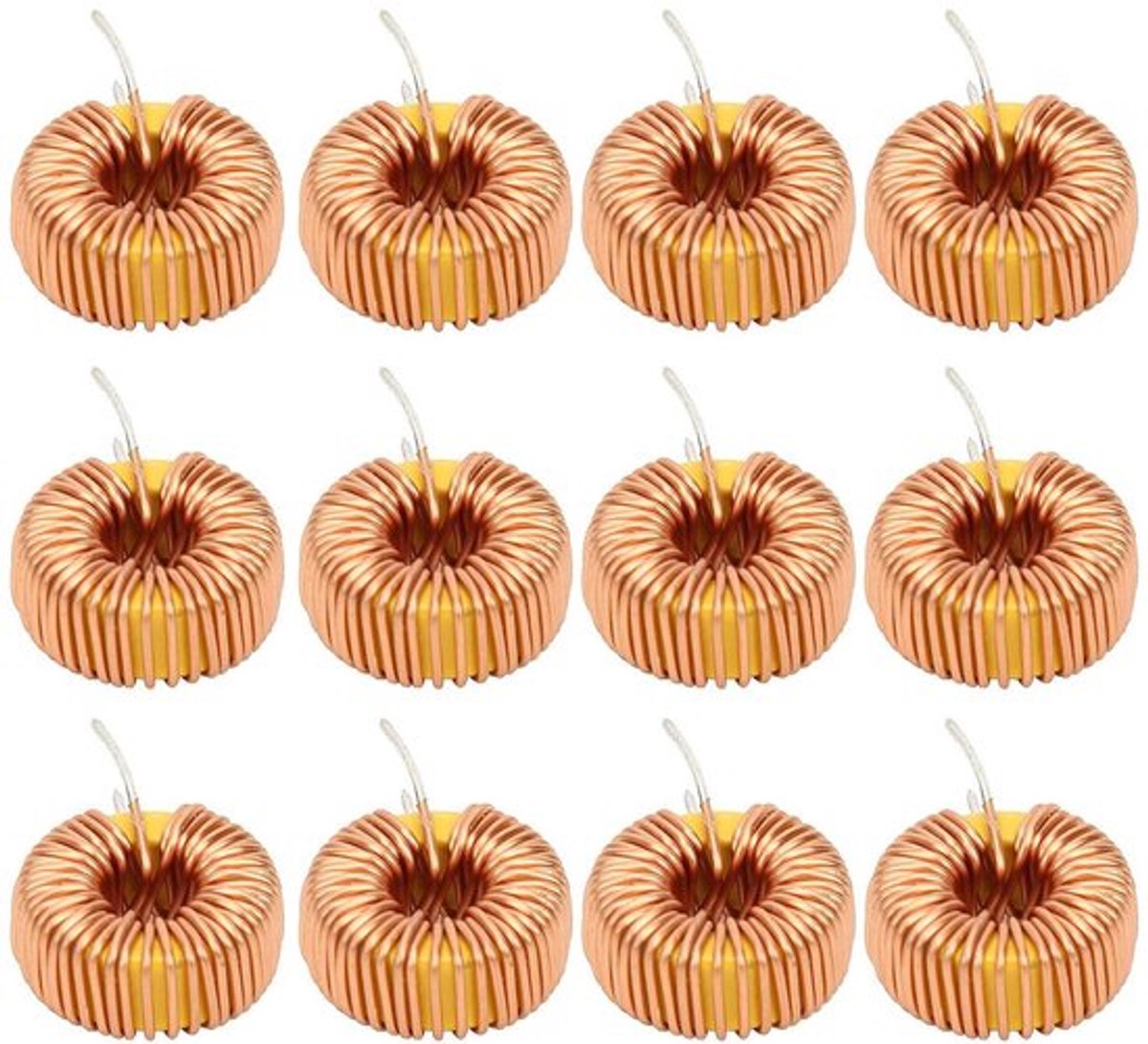 Image of 100Uh Toroïde Inductor Draad 20Pcs 0.6mm Diameter Koperen Draad Wrap Inductie Spoelvervanging Voor Pcb Circuit Board