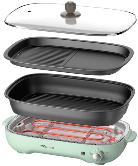 Bear elektrische bbq-pan
