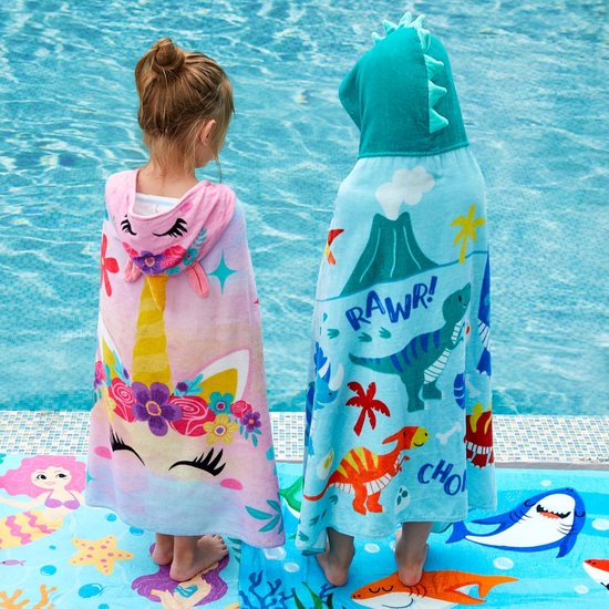 Petite Amélie Badcape Kinderen 'Leo' Caramel - Badponcho Kind Met Capuchon 1 Tot 4 Jaar 100 Badstof Biologisch Katoen Met Ophanglus Voor Snel Drogen