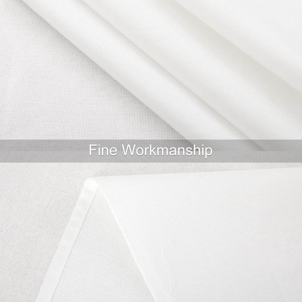 Rechthoekig Tafelkleed met Linnenlook en Waterafstotende Coating Wit 100x140 cm