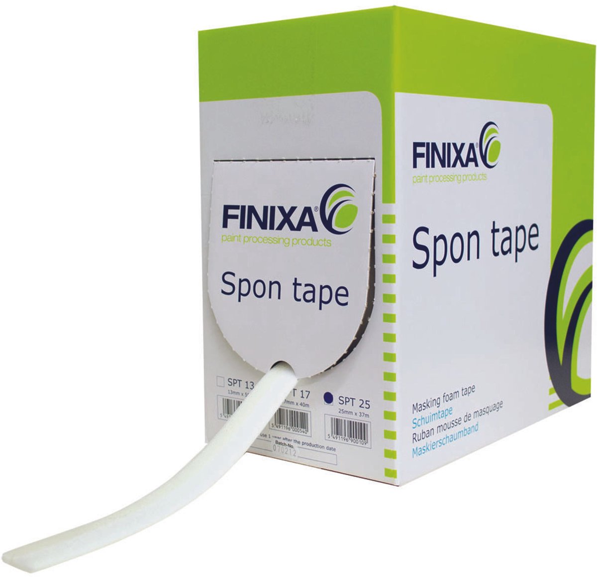FINIXA Spon tape Plat 25mm x 37 meter