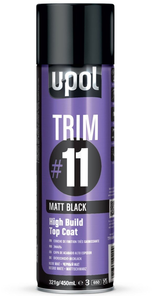 U-POL #11 Mat Zwart spuitbus 450ml
