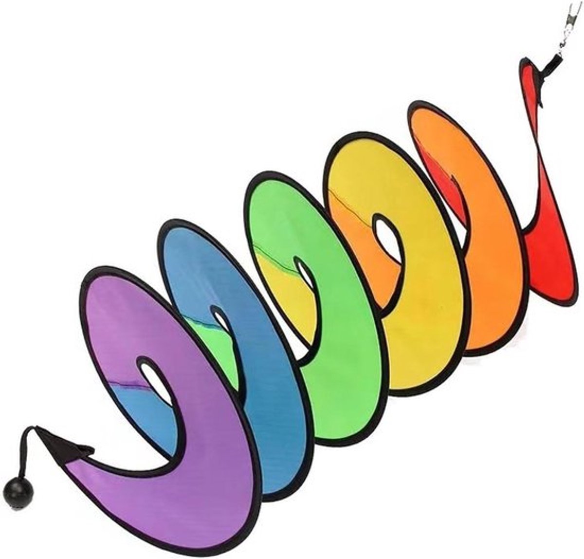 Nylon Rainbow Wind Spinner - Colorful Garden Decoration for Outdoor Spaces