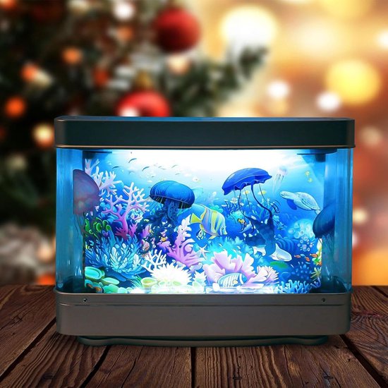 OKWISH Reguliere Aquariumverlichting - LED Aquariumlamp, Nachtlicht met Waterleven Projectie, Decoratieve Verlichting, Multikleur van OKWISH — afbeelding 2