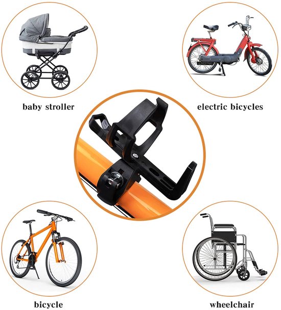 Universele Bidonhouders Fiets - Drinkfleshouder -Bidonhouder voor de fiets - 14.8*8*7 cm - Universele bekerhouder -eenvoudig in richting te verstellen - geen schroeven nodig - geschikt voor motorfietsen en fietsen - rood — afbeelding 3
