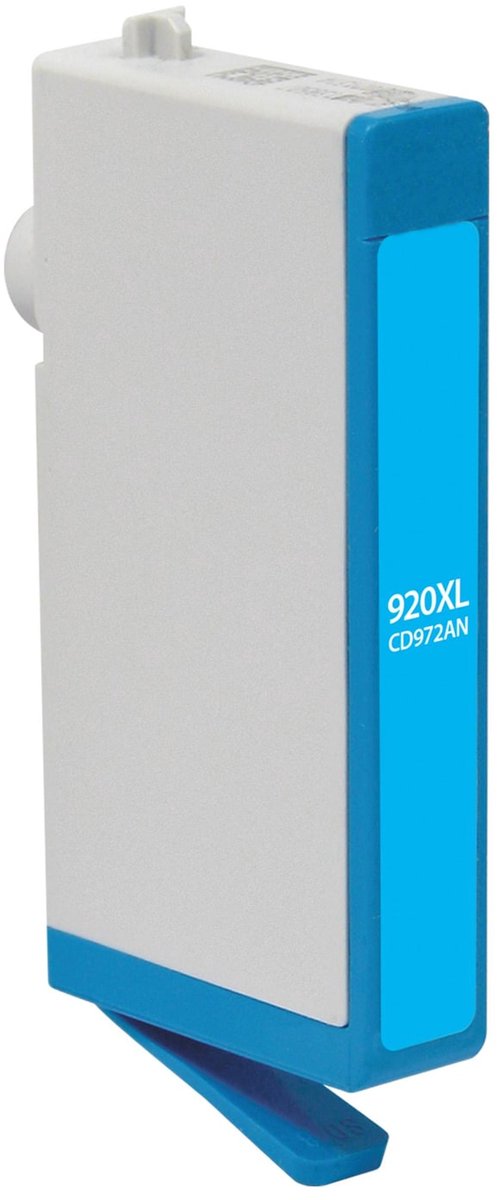 Inktcartridge Geschikt voor HP 920 / 920XL | 1x Cyaan - Geschikt voor HP Officejet 6000, 6500, 6500A, 7000, 7500A