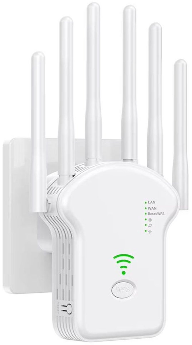 Draadloze Dual-Band WiFi Repeater 1200M Versterker Wit - afbeelding 3