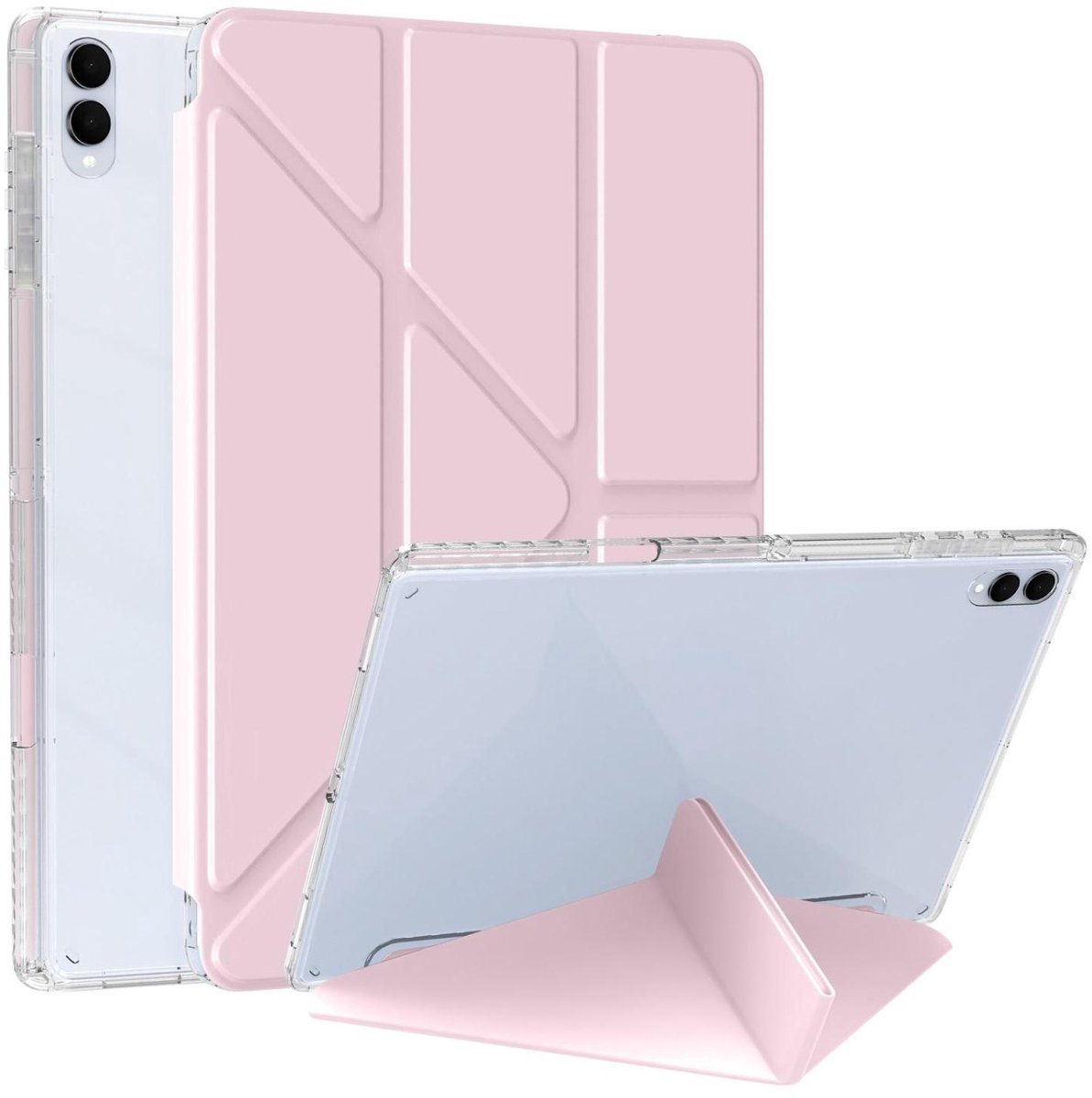 Mobigear Tablethoes geschikt voor Samsung Galaxy Tab S11 Ultra Hoes | Mobigear Origami Bookcase - Roze