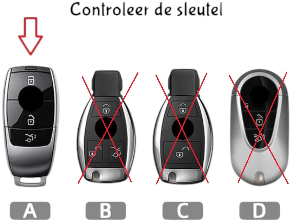 Sleutelhoesje Voor Mercedes Voor Benz A C E S Klasse Carbon Fiber Look Siliconen W203 W204 W212 W213 W176 Afstandsbediening Autosleutel Geval Cover Shell Sleutelhanger Autosleutelhoes Geschikt (Color