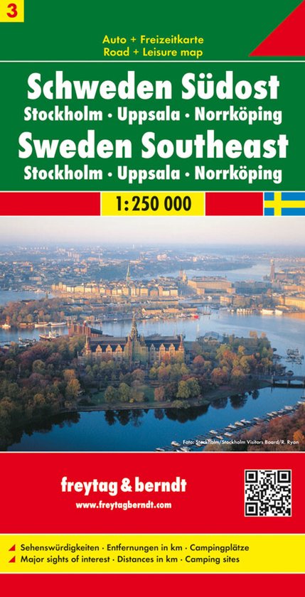 FB Zweden, blad 3 Zuidoost • Stockholm • Uppsala • Norrköping