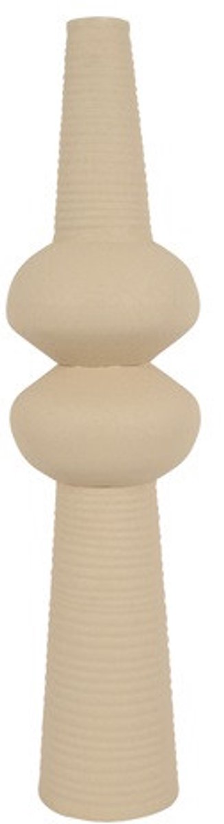 Countryfield Vaas Evie metaal L25B25H102CM crème Creme