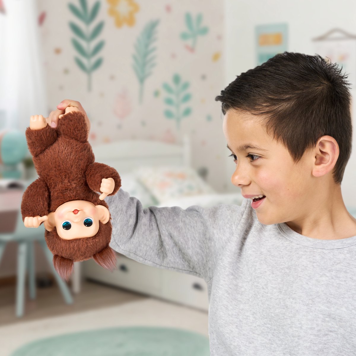 Little Live Pets - My Baby Monkey minis 'Chikki Cherry' baby-aapje - Interactieve pluchen knuffel — cadeau in Spellen & Speelgoed - foto 5