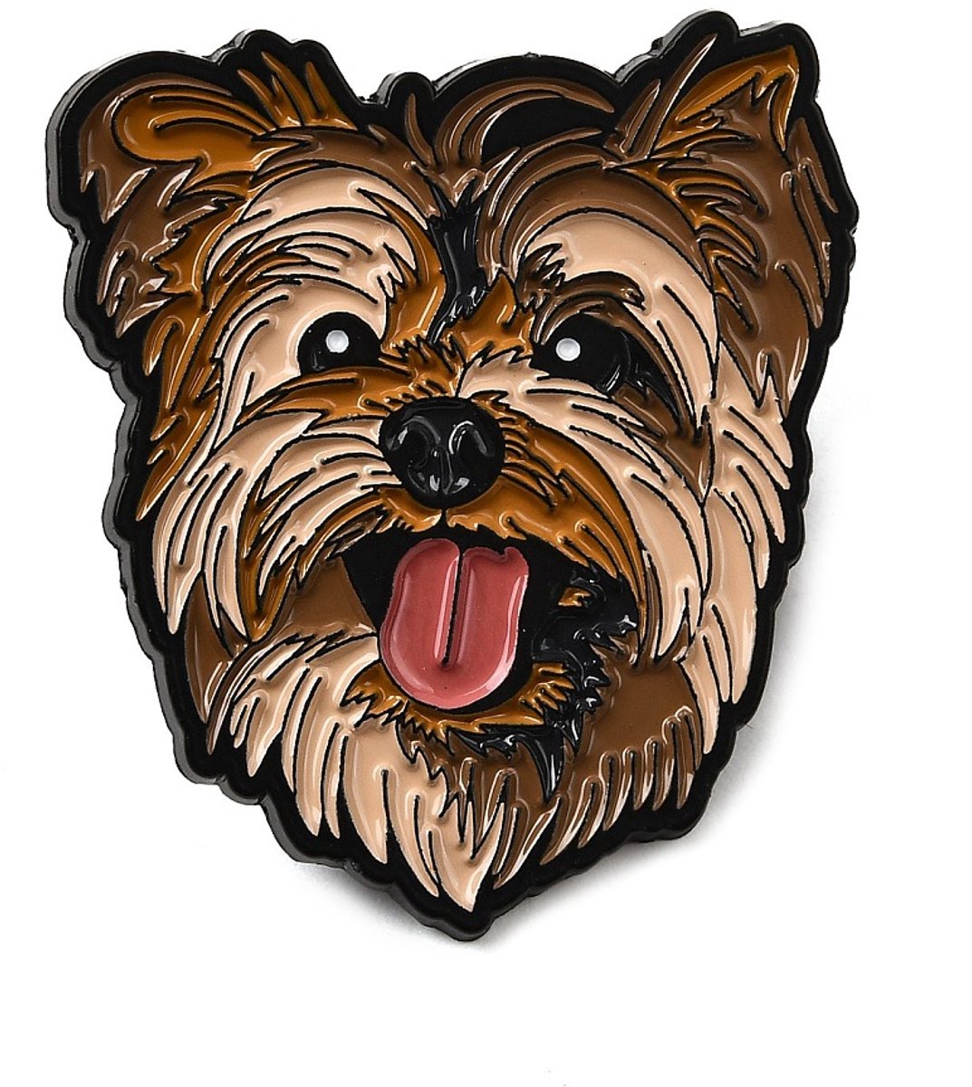 Pin hond, huisdier, emaille pin, broche, kledingspeld