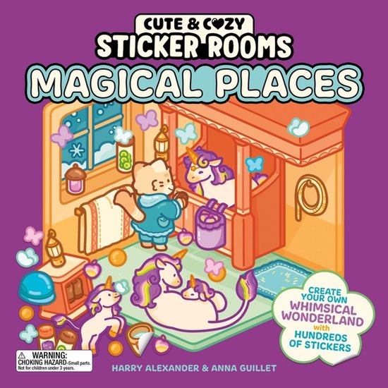 Cute & Cozy Sticker Rooms: Magical Places - cover