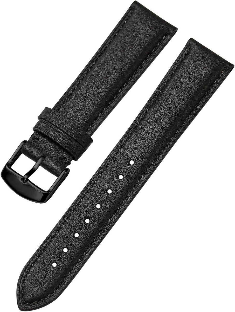 Flexibele Horlogeband 18-24 mm - Snelsluiting Vervangende Polsband voor Smartwatch Dames Heren