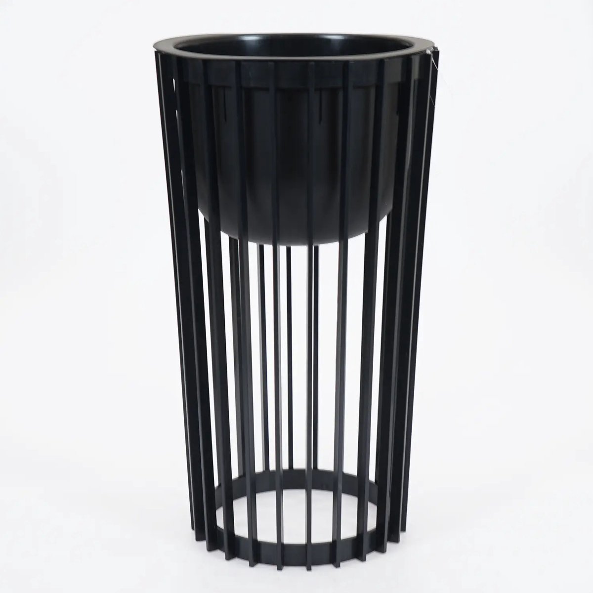Vita bloempot Standy 2 zwart incl. standaard