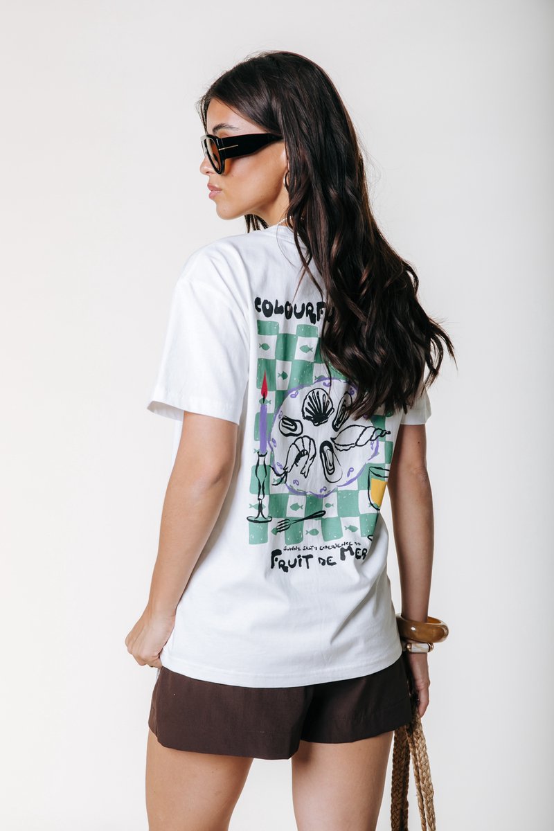 Colourful Rebel Fruit de Mer Loosefit Tee- M