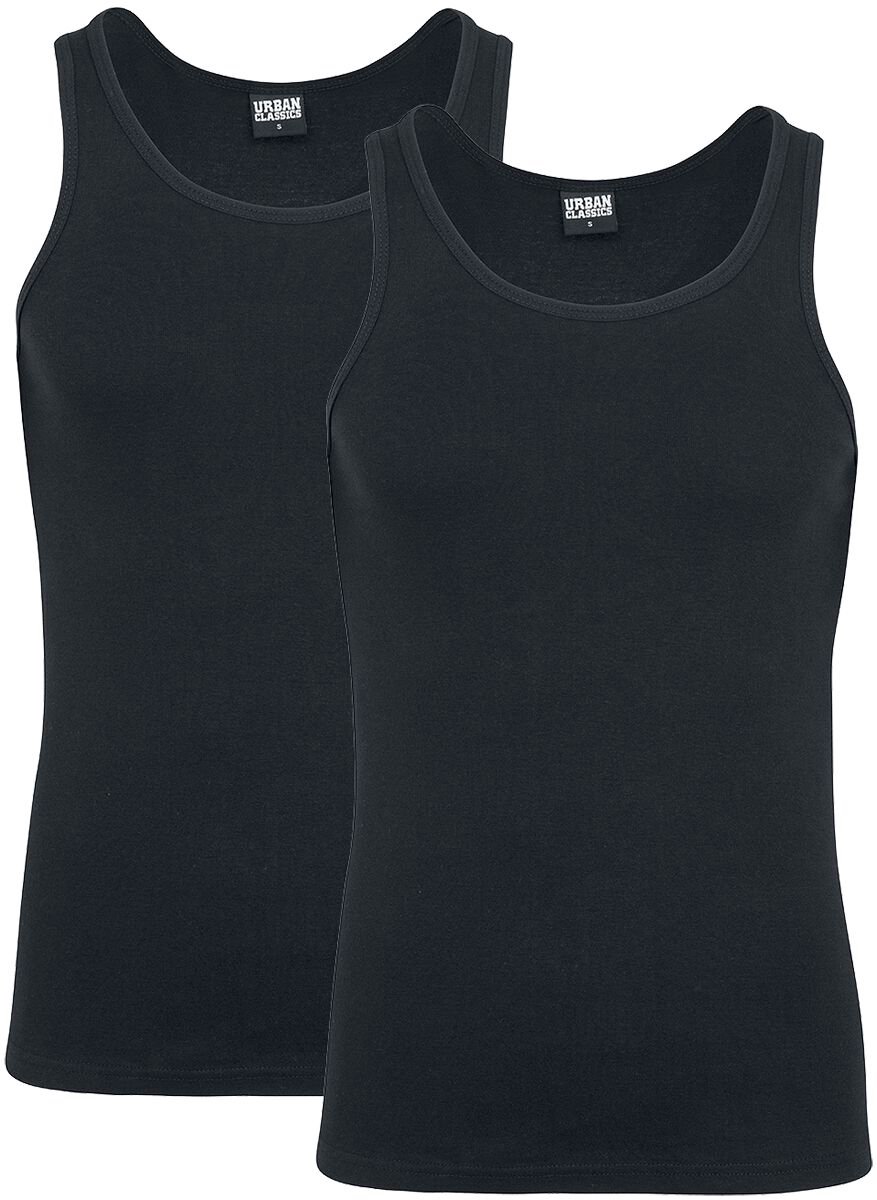 Urban Classics 2-Pack Seamless Heren Tanktop – XL Zwart