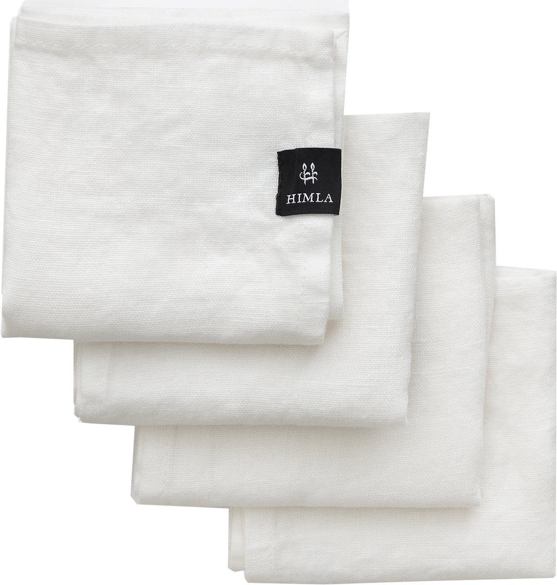 Himla Sunshine Linnen servet - 4 stuks – White