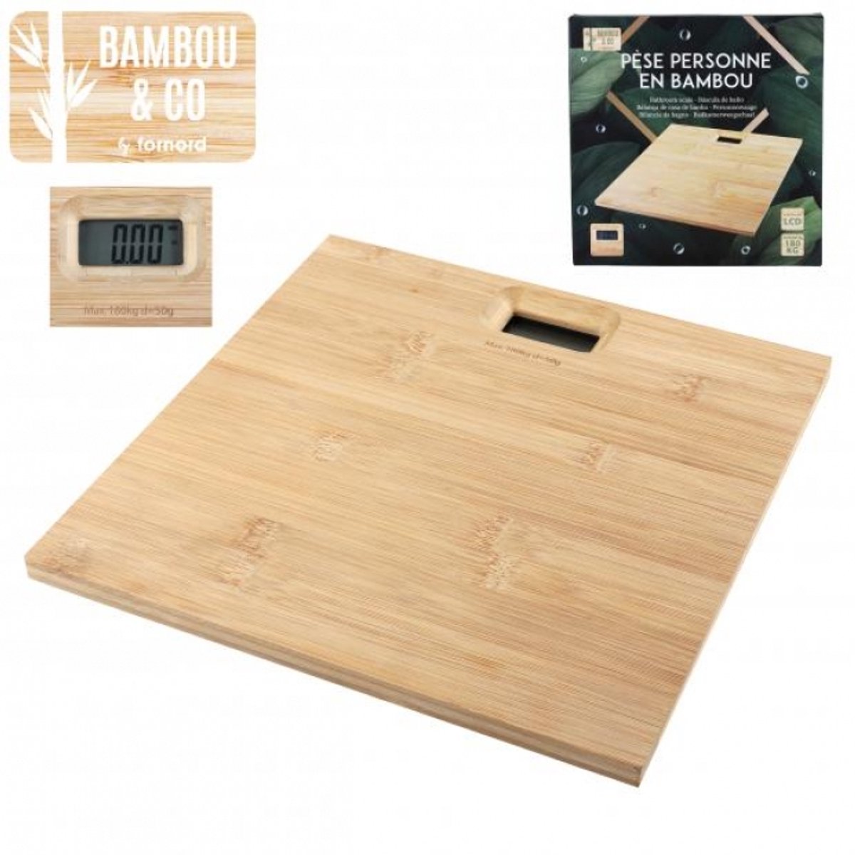 “BAMBOU & CO” digitale personenweegschaal 180 kg