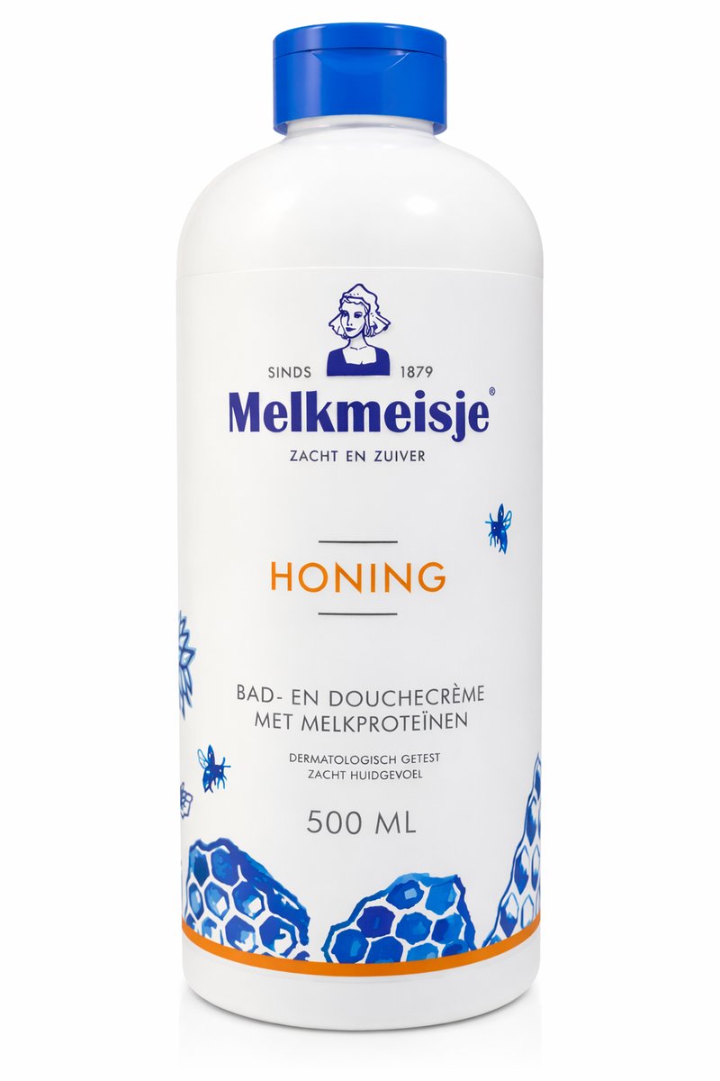Melkmeisje Bad- en Douchecrème Honing 500 ml