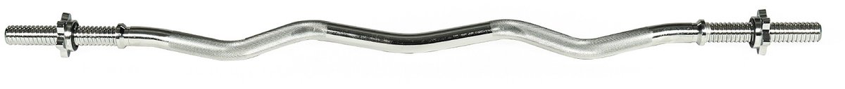 Dione Fitness Halterstang Curlstang 120cm - 30mm - Met schroefsluiting
